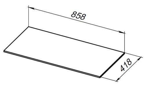 Столешница Allen Brau Liberty 1.330012.B 86х42 накладная цвет бежевый - фото 4