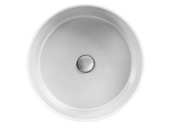 Раковина из сантехнического фаянса Hatria HAPPY HOUR YXSP01 40х40 встраиваемая цвет белый