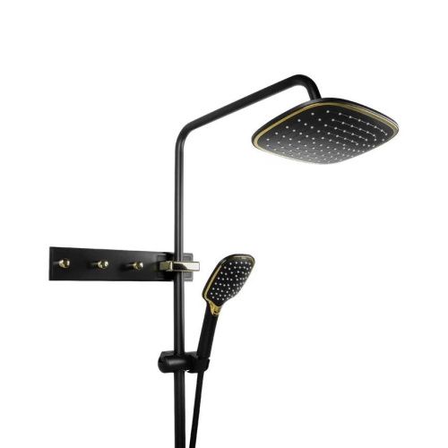 Душевая стойка Fixsen FX-9300B настенная цвет черный - фото 5