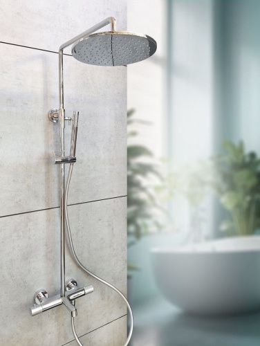 Душевая стойка AltroBagno Intento AltroBagnoIntento030420Cr настенная цвет хром - фото 2