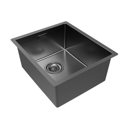 Кухонная мойка Paulmark LASSAN 38 UNI LA38-GM 40х35 цвет серый поверхность матовая - фото 3