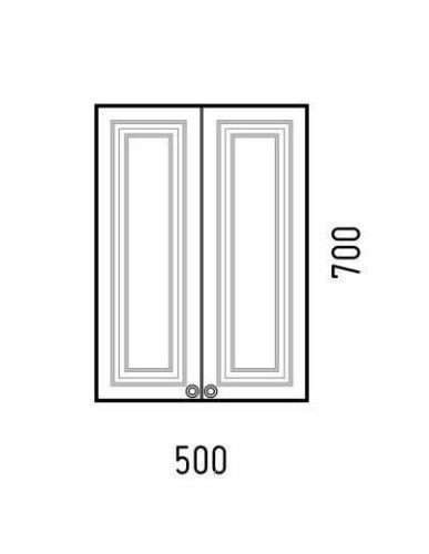 Шкаф Corozo Леон SD-00000775 50х70 подвесной цвет белый - фото 2