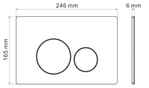 Клавиша смыва механическая Iberica Blanca INOX-O IB.B081.008.000 цвет серый - фото 3