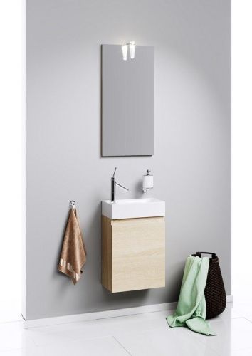 Тумба под раковину Aqwella Y Ln-MP.01.04/DS 40х20 подвесная цвет коричневый - фото 2