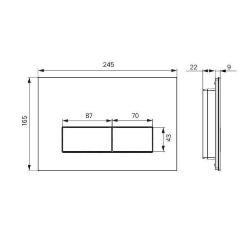Клавиша смыва механическая Iddis On-X ONX01W0i77 цвет белый - фото 3