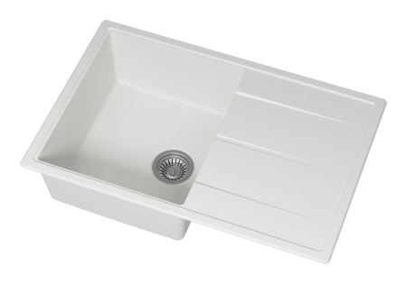 Кухонная мойка Misty Linkor LIN-78х51-03 80х50 цвет белый поверхность матовая