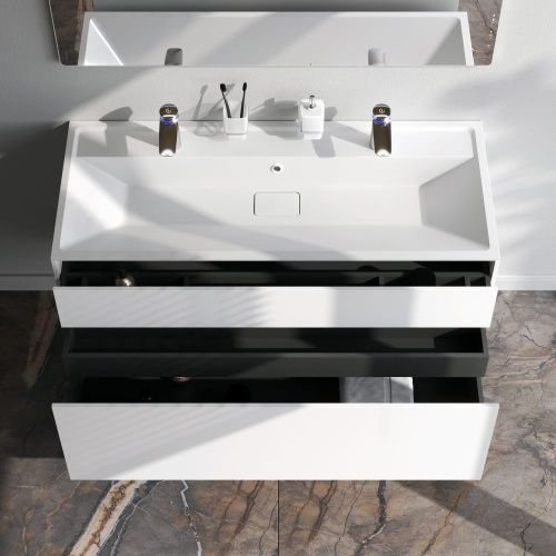 Тумба под раковину Am.Pm Inspire V2.0 M50AFHX1203WM 120х50 подвесная цвет белый - фото 3