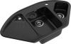Кухонная мойка Granfest Corner C-1040E черный 105х55 цвет черный поверхность матовая