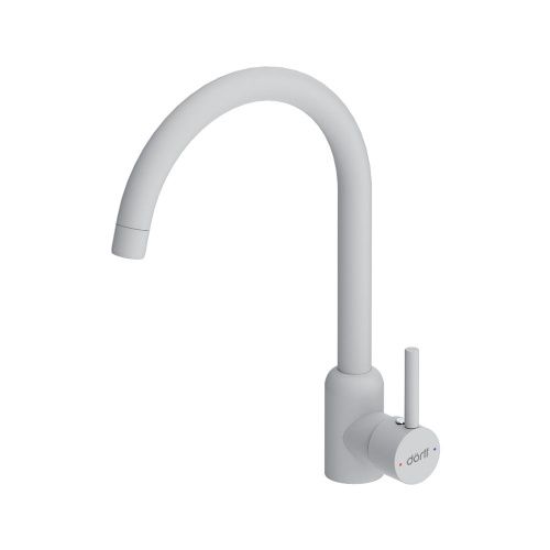 Смеситель для кухни Dorff Logic D3007033 на мойку белый - фото 2