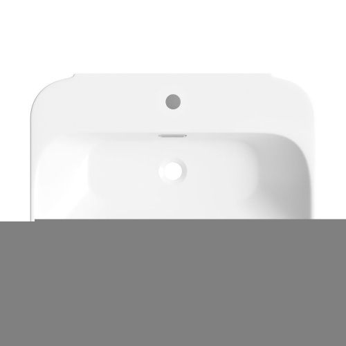 Раковина из сантехнического фарфора Wellsee Éclatant 151301000 70х50 накладная цвет белый 1 отверстие под смеситель - фото 3