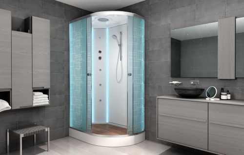 Душевая кабина AvaCan EM1512LNLED 120х80 асимметричная без крыши ориентация левая - фото 3