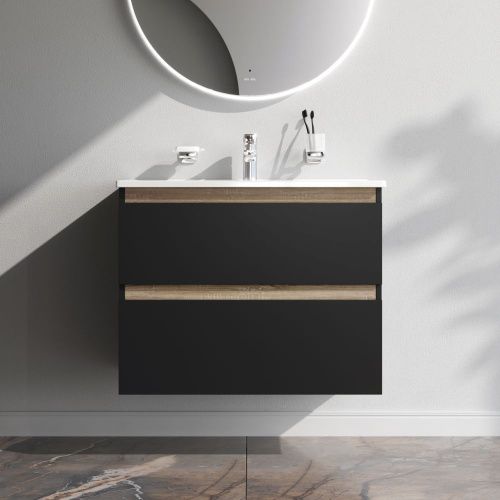 Тумба под раковину Am.Pm X-Joy M85AFHX0802BM 80х40 подвесная цвет черный