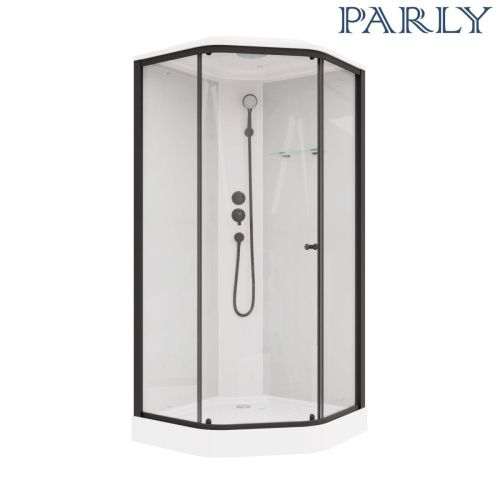 Душевая кабина Parly Penta P91B 90х90 трапеция с крышей ориентация универсальная - фото 3