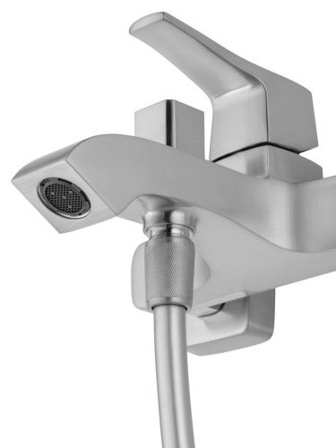 Смеситель для ванны и душа Wonzon & Woghand FLEX WW-88037072-BN настенный никель - фото 4