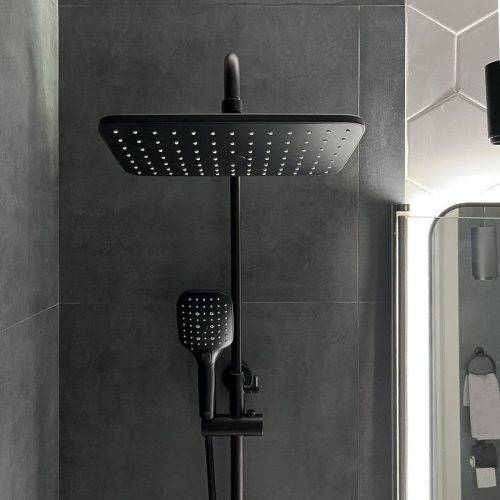 Верхний душ Bond Cube B07-9988 30х20 черный - фото 2