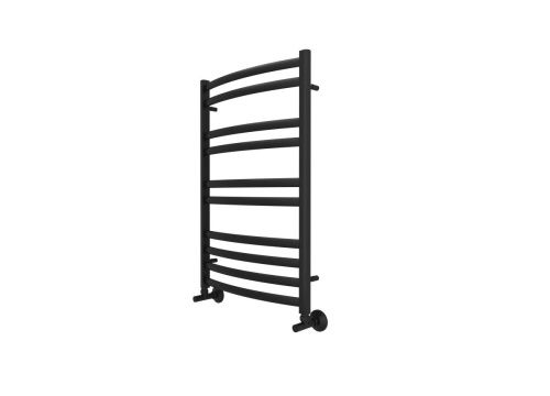 Полотенцесушитель водяной Aquatek Лугано AQ DOC1080BL 50х80 черный - фото 3