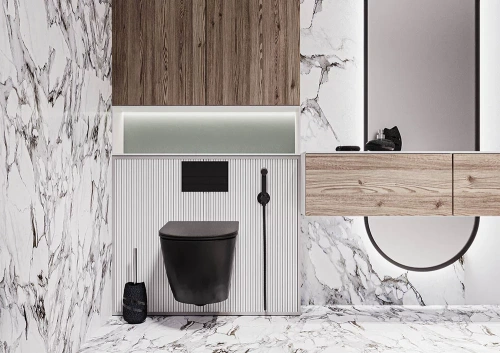 Унитаз подвесной Veconi Moro VMO-48TB черный с сиденьем микролифт безободковый смыв торнадо - фото 2