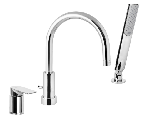 Смеситель Remer Infinity I07 на борт ванны хром