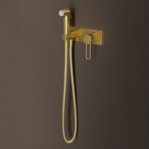 Гигиенический душ со смесителем Iddis Duna DUNMGV0i08 золото - фото 2