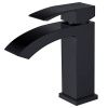 Смеситель для раковины Abber Wasserfall AF8610B на столешницу черный