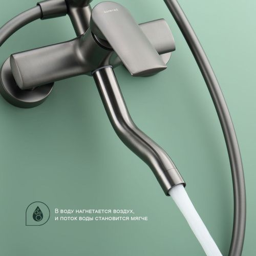 Душевая стойка Splenka S50.24.09 настенная цвет серый - фото 5