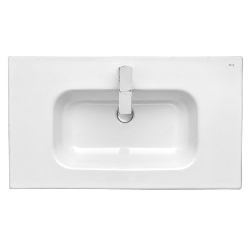 Раковина из сантехнического фарфора Aquaton VICTORIA NORD 732799C000 80х50 накладная цвет белый 1 отверстие под смеситель - фото 2