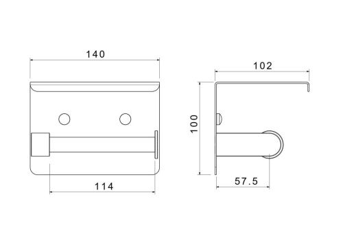 Бумагодержатель Aquatek ЕВРОПА AQ4939BG - фото 2
