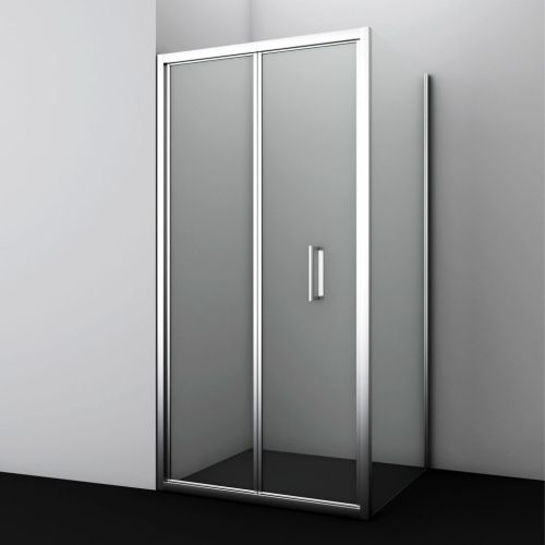 Душевой уголок Wasserkraft 78F22 100х90 стекло прозрачное профиль хром без поддона - фото 2