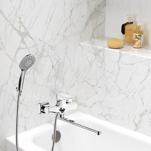 Смеситель для ванны WesnaArt Briz BRI20-320 настенный хром - фото 3