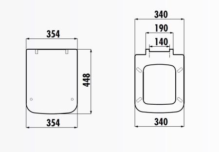 Крышка сиденье для унитаза Creavit Bene KC0503.01.0000E