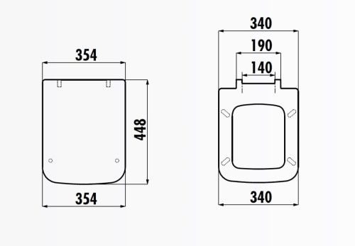 Крышка сиденье для унитаза Creavit Bene KC0503.01.0000E - фото 2