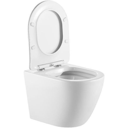 Унитаз подвесной Тритон Verso Щ0000057973 белый с сиденьем микролифт безободковый каскадный смыв - фото 5