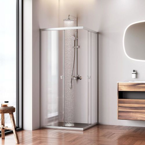 Душевой уголок Am.Pm Sunny W87G-403-9090-MT 90х90 стекло прозрачное профиль хром без поддона - фото 3