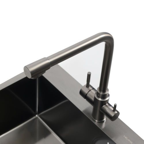 Кухонная мойка Melana ProfLine MLN-D6045HB+3 графит 60х45 цвет серый поверхность матовая - фото 4