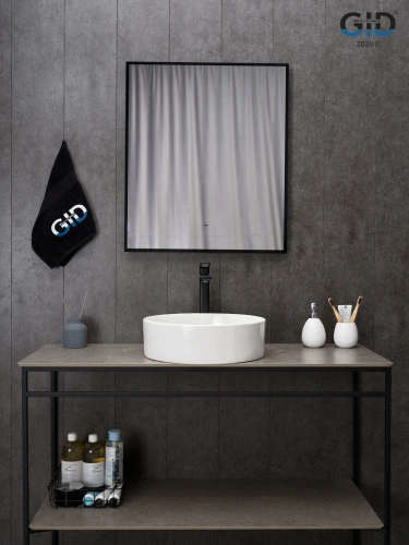 Раковина керамическая Gid Esfera 51143 40х40 накладная цвет белый без отверстий под смеситель - фото 4