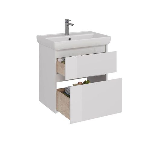 Тумба под раковину LeMark Combi LM03C70T 60х40 напольная цвет белый - фото 2