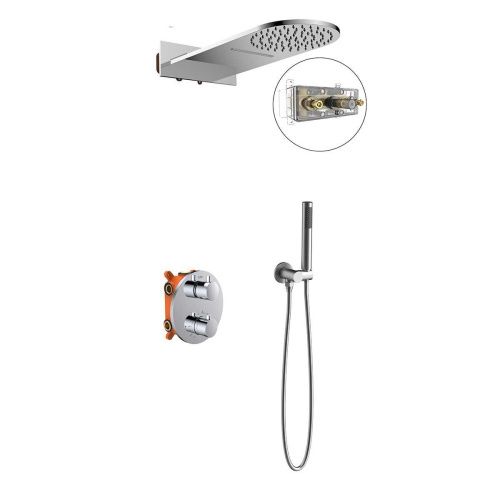 Душевая система Vincea VSFW-104TCH встраиваемая в стену цвет хром с термостатом - фото 4