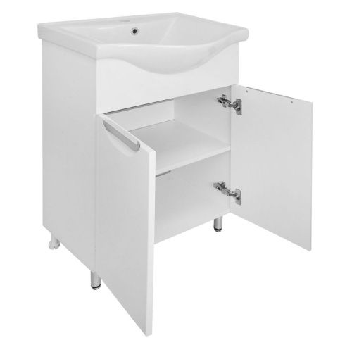 Тумба с раковиной Azario Стиль CS00070300 60х30 напольная цвет белый - фото 4