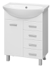Тумба под раковину Misty Стелла Э-Сте01065-014Я 60х30 напольная цвет белый