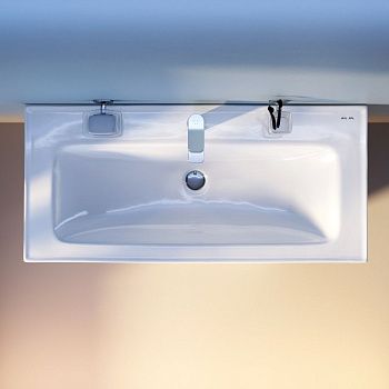 Раковина из сантехнического фарфора Am.Pm X-Joy M85AWCC1002WG64 100х50 встраиваемая цвет белый 1 отверстие под смеситель