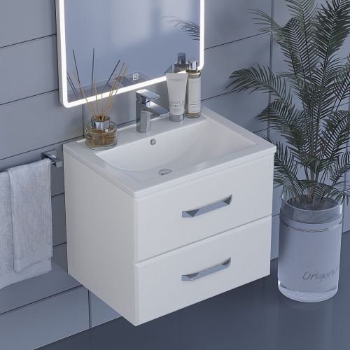 Тумба с раковиной Uperwood Foster 291020529 60х40 цвет белый - фото 4