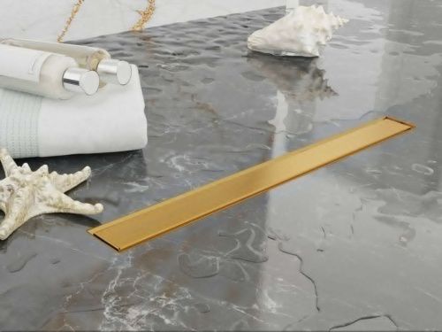 Душевой лоток Plumberia Selection PST IN-TILE PST60OB 60х5 золото - фото 5