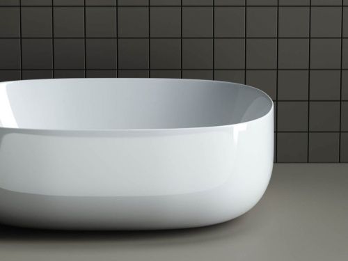 Раковина из сантехнического фарфора Ceramica Nova ELEMENT CN6018 50х40 накладная цвет белый без отверстий под смеситель - фото 5