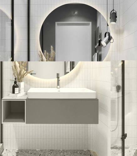 Раковина из сантехнического фарфора Santek Адриана WH501628 70х50 накладная цвет белый - фото 5