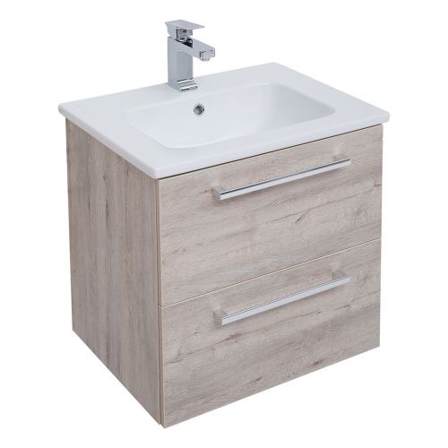 Тумба под раковину Dreja Gio 77.0102D 60х50 подвесная цвет коричневый - фото 4