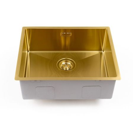 Кухонная мойка Grandex Aqua 5041741 55х45 цвет золото поверхность матовая