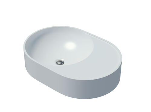 Раковина из искусственного камня Uperwood Luna 2911020343 50х40 накладная цвет белый - фото 5