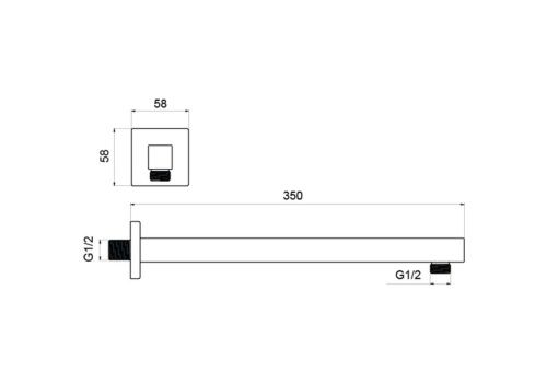 Держатель для душа Aquatek AQ2175MB черный - фото 3