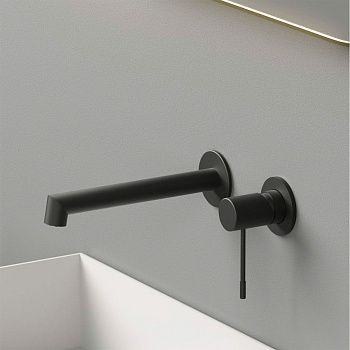 Смеситель для раковины Vincea Desire VBFW-1D1MB встраиваемый в стену черный