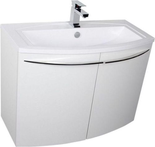 Тумба с раковиной De Aqua Токката 167141 90х43х64 напольная/подвесная цвет белый - фото 5